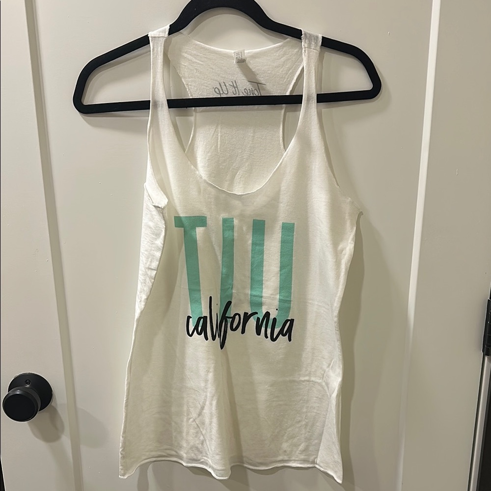 Tone It Up White and Black California Tank Top